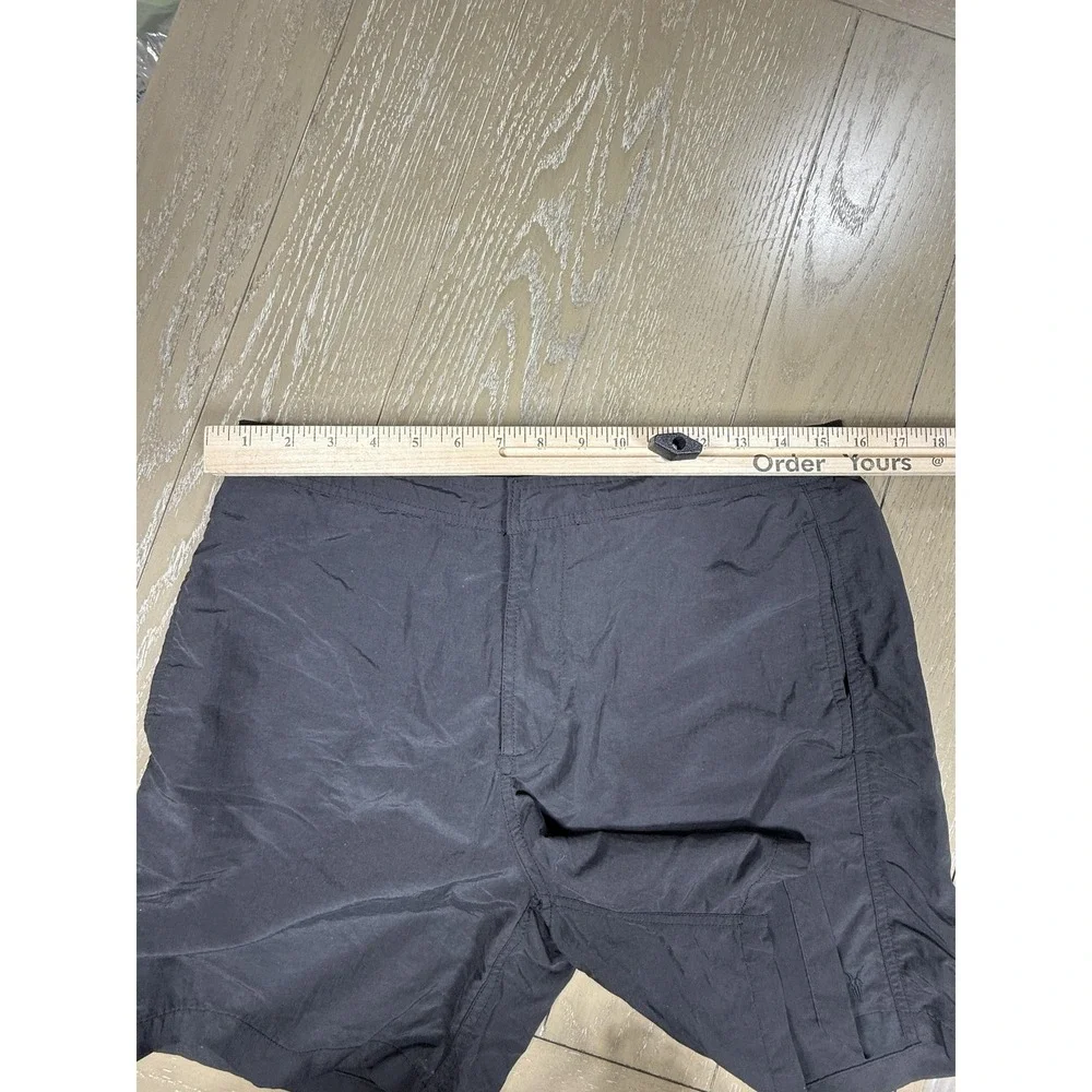 AllSaints Swim Trunks Shorts‎ Mens Small Black Warren Mesh Lined Elastic Waist
